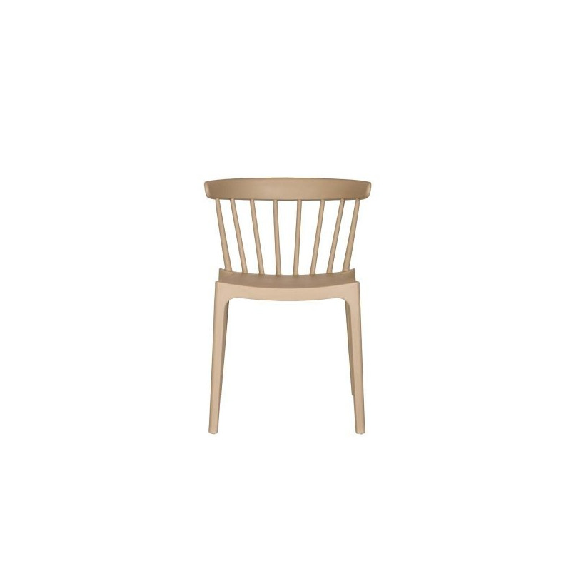 Chaise Windson - empilable polypropylène - sable - 54x53x75cm