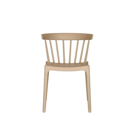 Chaise Windson - empilable polypropylène - sable - 54x53x75cm
