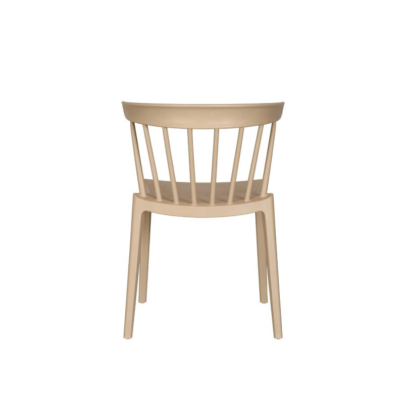 Chaise Windson - empilable polypropylène - sable - 54x53x75cm