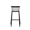 Tabouret de bar Windson - empilable polypropylène - noir - 56x55x103cm