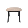 Table à manger Polly - noir - bois et aluminium