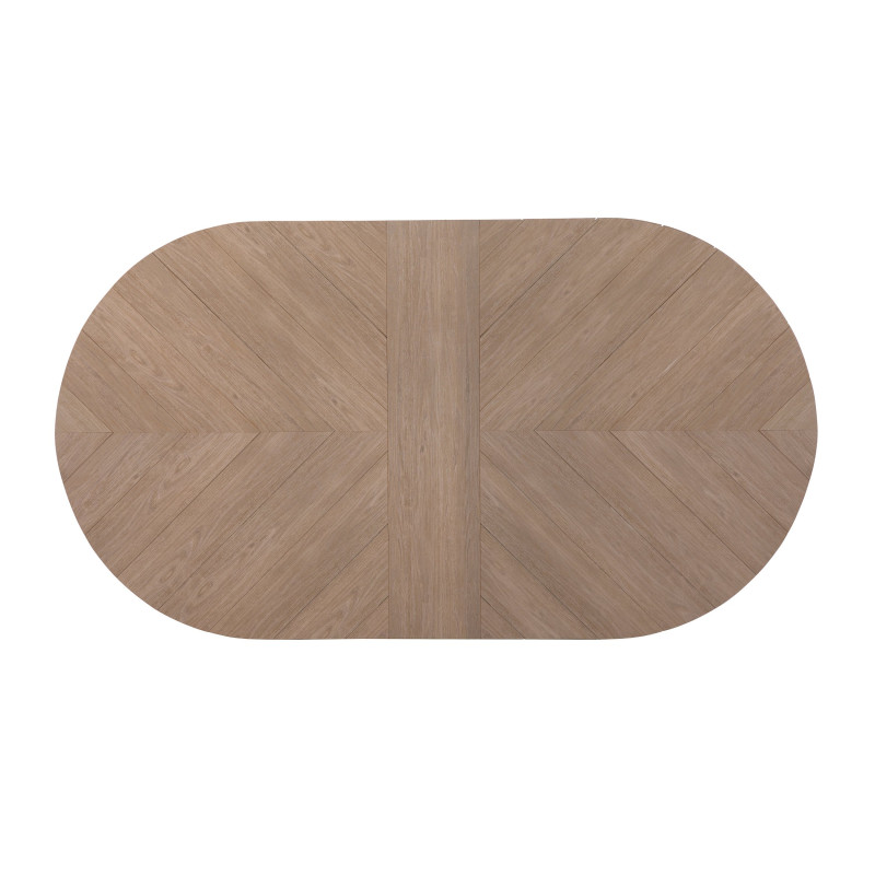 Table à manger Polly - noir - bois et aluminium