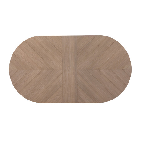 Table à manger Polly - noir - bois et aluminium