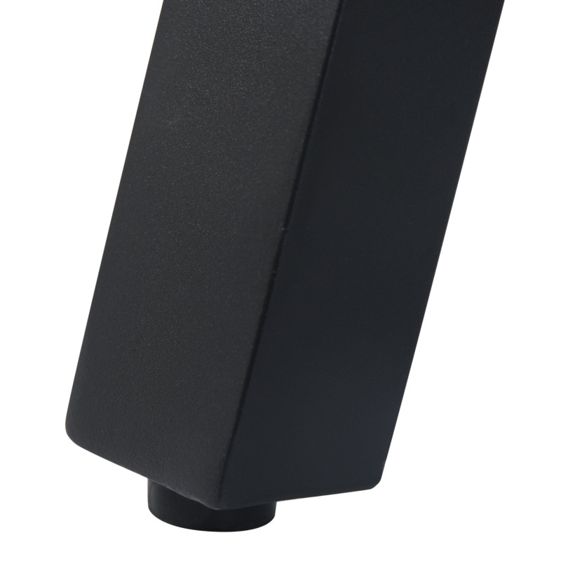 Table ronde Halo - noir - aluminium