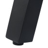 Table ronde Halo - noir - aluminium