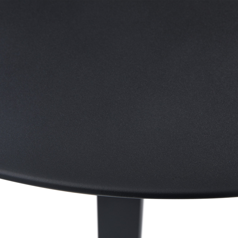 Table ronde Halo - noir - aluminium
