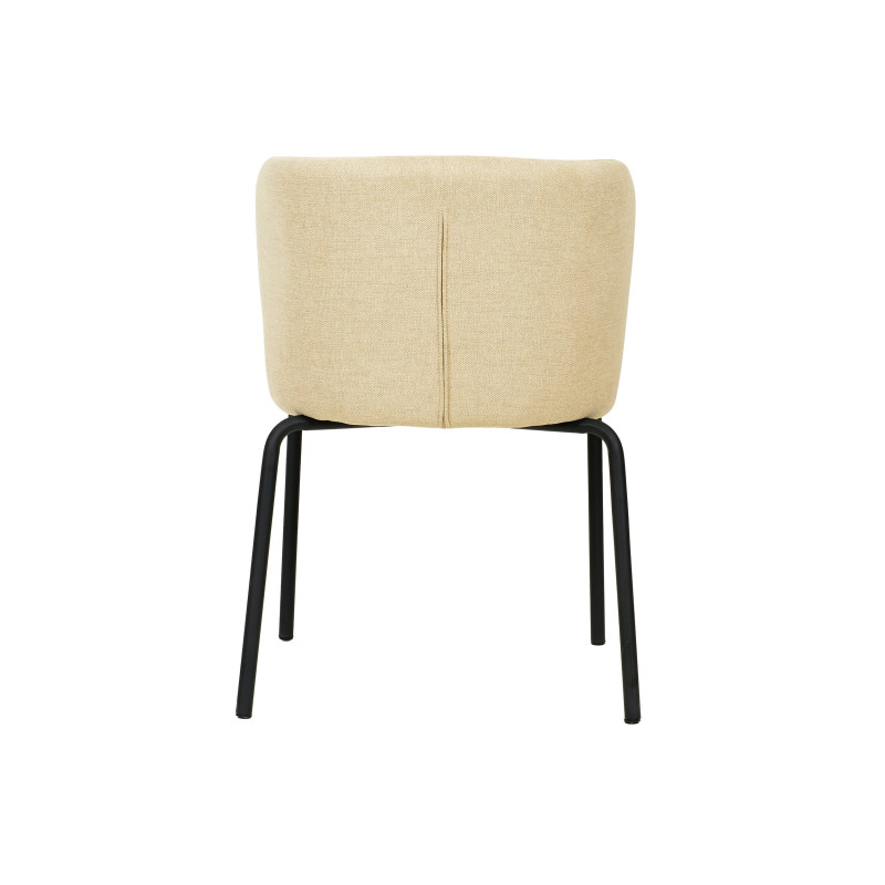 Chaise empilable Breack - tissu beige