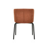 Chaise empilable Breack - tissu marron rouge