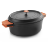 Faitout ovale en fonte noir contenance 3,5 L en 260 x 200 cm