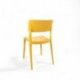 Chaise Wing - empilable en polypropylène - jaune moutarde