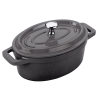 Mini faitout rond en fonte noir contenance 90 cl Ø140 mm