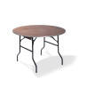 Table de banquet / congrès - pliable en bois ronde-  Ø 122cm - usage intérieur