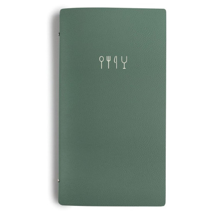 Porte-menu spécial vin 18x28,5cm - Saura vert