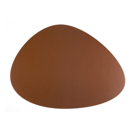 Set de table - Cuir recyclé  - Marron - Saura - 45x35 cm