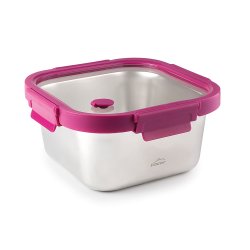 Conteneur carré Etern 650 ml - Inox 18/10 - 15x15x7,5 cm