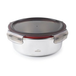 Conteneur rond Ecoinox 700 ml - Inox 18/10 - Ø 16x7 cm