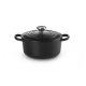Cocotte ronde 1,8 L - Noire mat Ø 18 cm