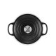 Cocotte ronde 1,8 L - Noire mat Ø 18 cm