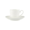 Tasse à café 10 cl - porcelaine vitrifiée blanche - Collection Stella Hotel - 6x6x6cm - 6 pièces
