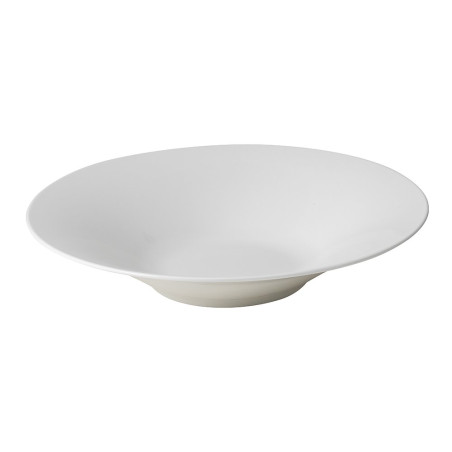 Assiette coupe plate à pâte Ø29 cm - porcelaine vitrifiée blanche - Collection Stella Cosmo