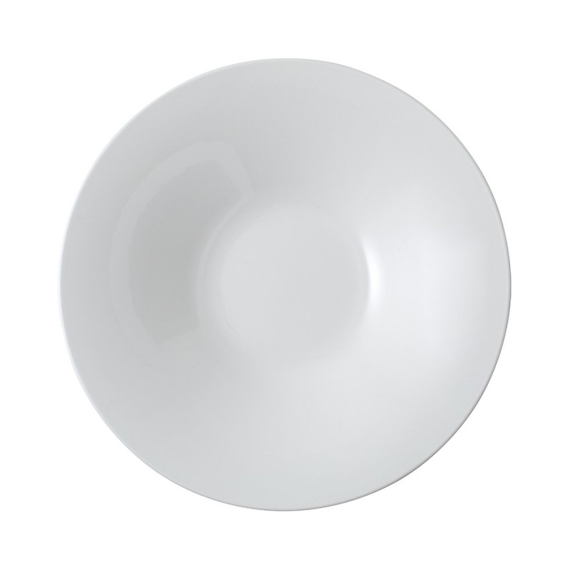 Assiette coupe plate à pâte Ø29 cm - porcelaine vitrifiée blanche - Collection Stella Cosmo