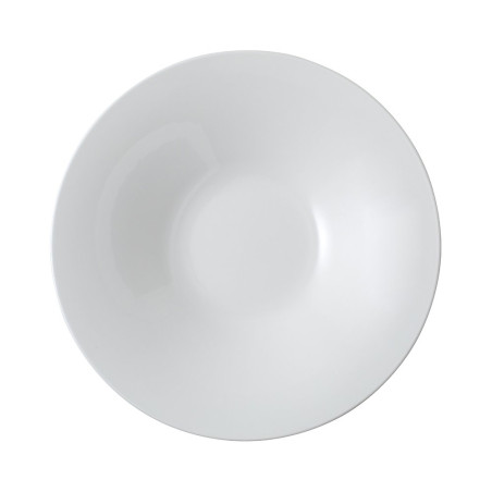 Assiette coupe plate à pâte Ø29 cm - porcelaine vitrifiée blanche - Collection Stella Cosmo