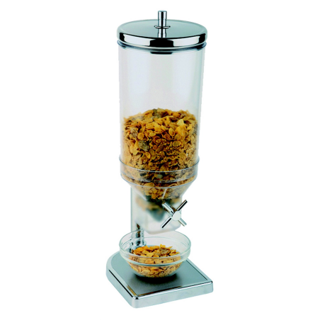 Distributeur à céréales inox 4,5L 22x17,5x52 cm