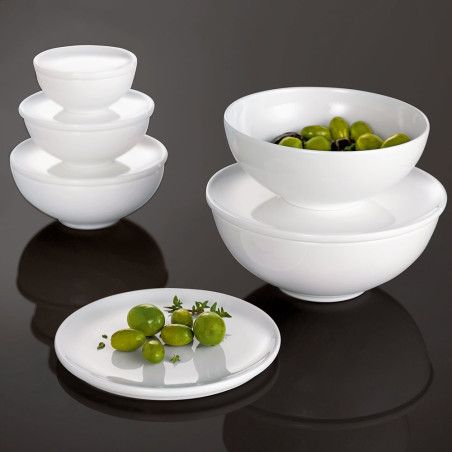 Coupelle Ø7 cm porcelaine vitrifiée blanche - 0,05L - Collection Stella Hotel - 7x7x3cm