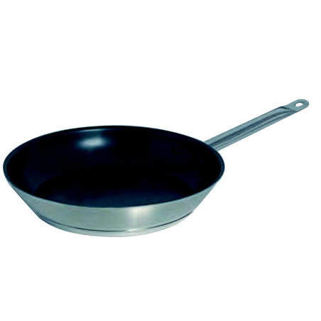 Poêle Triple sandwich avec anse face queue en inox anti adhésif Ø40 cm
