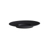 Sous-tasse à café Ø12 cm porcelaine noire - Collection The Rock Black - 6 pièces