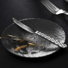 Assiette plate Ø22 cm porcelaine noire - Collection The Rock Black - 6 pièces