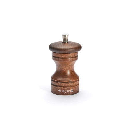Moulin à poivre Paso bois foncé H10 cm mécanisme acier