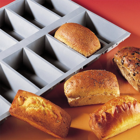 Elastomoule Mini cake 9x4,8x3 cm - 9 empreintes