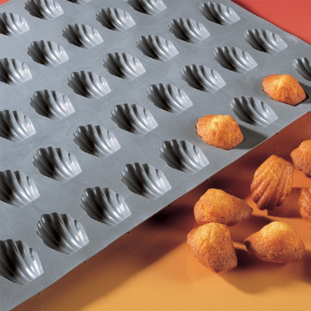Elastomoule Mini madeleine 4x3x1,1 cm - 30 empreintes