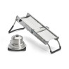 Mandoline Ultra avec double lame et 3 peignes julienne 2/4/10 mm et poussoir inox