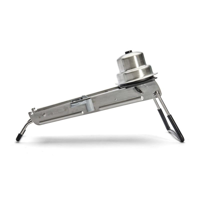 Mandoline Ultra avec double lame et 3 peignes julienne 2/4/10 mm et poussoir inox