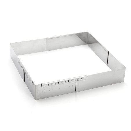 Cadre inox extensible 16x16x5 cm à 30x30x5 cm