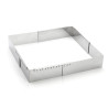 Cadre inox extensible 16x16x5 cm à 30x30x5 cm