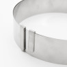 Cercle inox extensible Ø18 à 36 cm Ht.4,5 cm