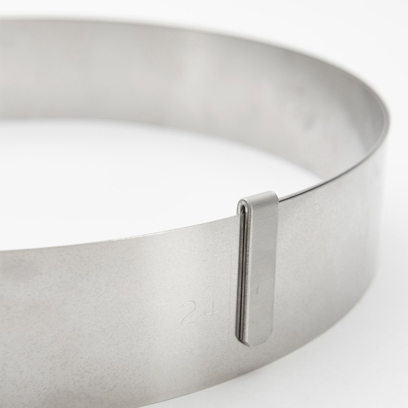 Cercle inox extensible Ø18 à 36 cm Ht.4,5 cm
