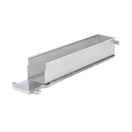 Moule à pâté croûte pliable inox perforé - 48x9x8,5 cm