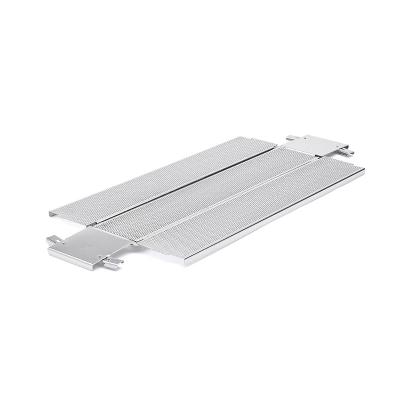 Moule à pâté croûte pliable inox perforé - 48x9x8,5 cm