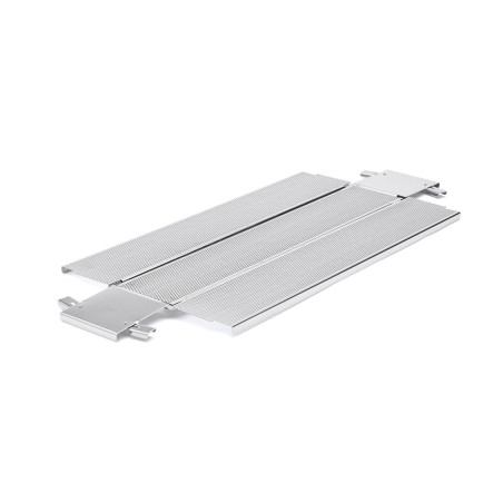 Moule à pâté croûte pliable inox perforé - 48x9x8,5 cm