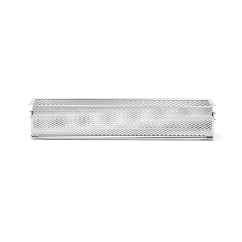 Moule à pâté croûte pliable inox perforé - 48x9x8,5 cm