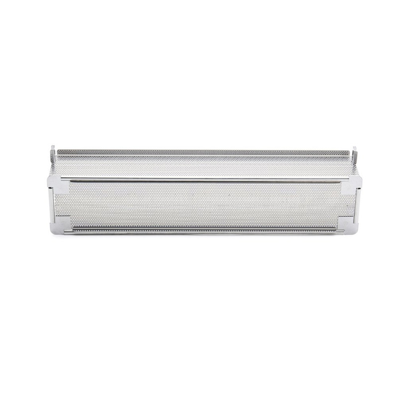 Moule à pâté croûte pliable inox perforé - 48x9x8,5 cm