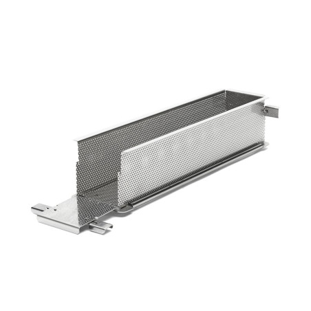 Moule à pâté croûte pliable inox perforé - 35x7x7,5 cm