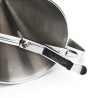 Entonnoir à piston 3,3L tout inox avec 2 douilles  et buse Ø15mm - Ø20x38 cm