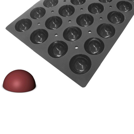 Moulflex mini demi-sphère - 18 empreintes - Ø7x3,5 cm
