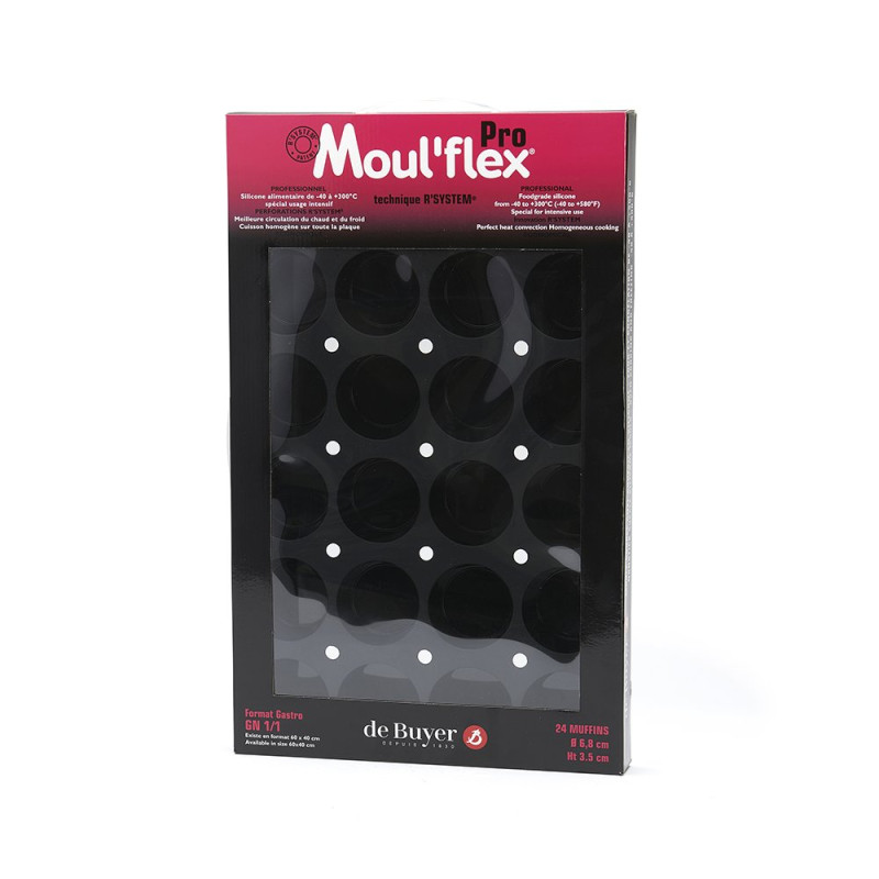 Moulflex mini muffin - 24 empreintes - Ø6,8x3,5 cm