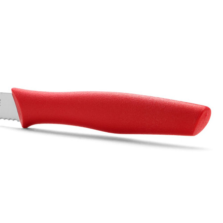 Couteau rouge spécial tomate - Lame crantée 10cm